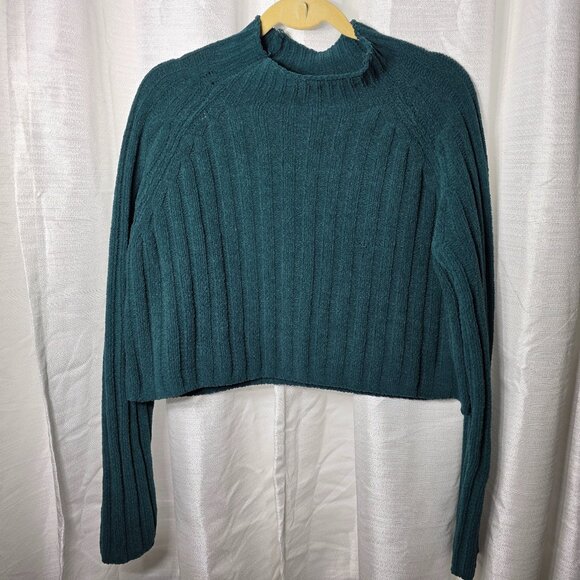 American Eagle Women's Ribbed Crop Sweater size Large - Picture 1 of 6